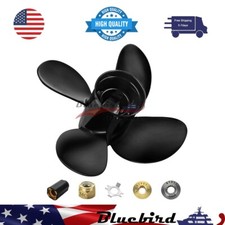 10.1 x 15 Outboard Boat Propeller fit Mercury Aluminum 25-60HP 13 Tooth 4 Blades picture