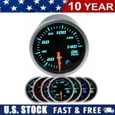 NEW 52mm Black 7 Color Electronic Oil Press Pressure PSI Gauge Meter picture