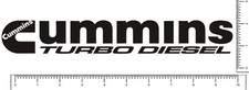 Cummins Turbo Diesel Long Die Cut Decal Pick your color 10.5