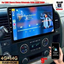 For 2007-2013 GMC Sierra Chevy Silverado Car Radio Stereo Carplay Android 15 GPS picture
