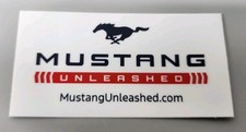 2025 White Ford Mustang Unleashed Event Decal Window Stickers picture