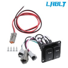 LABLT 10222211D For Lenco Marine Trim Tab Double Rocker Switch 10222-211D Black picture
