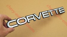 1Pc Chrome 84-96 C4 Rear Bumper Emblems Script Letters Badges 14064531 picture