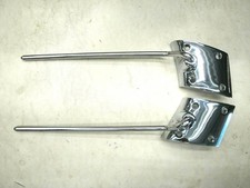 1963 63 FORD CONVERTIBLE CHROME SUNVISOR BRACKETS GALAXIE FULL SIZE NEW * picture