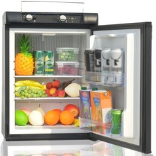 Smad Mini  Refrigerator RV Fridge Gas 12V/110V/LPG 2.1 Cu Truck Camper Portable picture