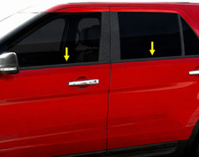 fit:2005-2009 CHEVY EQUINOX Window Sill Trim Carbon Fiber Black 4Pc picture