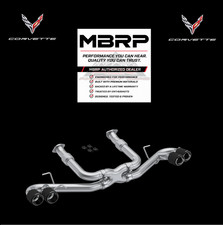 MBRP S70423CF Carbon Stainless Cat Back Exhaust Kit for 2020-26 Corvette C8 6.2L picture