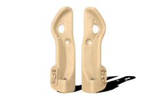 Aftermarket Mercedes-Benz Softtop Opener Covers (A124 E320) - Set - Creme Beige picture