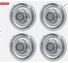 CHEVY CAMARO CORVETTE CHEVELLE RALLY WHEEL POWER DISK BRAKES CENTER CAPS SET 4 picture