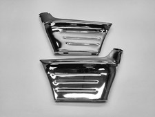 1956 56 Chevy Belair 210 150 Front Fender Chrome Side Extension Wrap Corner Pair picture