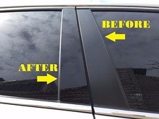 Black Pillar Posts Covers 6PCS Door Trim FOR Lexus LS500 2019-2023 picture
