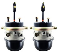 2 x Air Brake Chamber Long Stroke 30x30 Welded Clevis 3