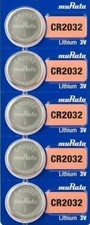 CR2032 Keyless Entry Car Remote Key FOB Battery - 5 pkg Murata (formerly Sony) picture