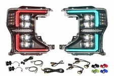 2020-22 FORD F250 F350 Super Duty Morimoto EVO XRGB LED HEADLIGHTS 5 YEAR MULTI picture