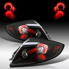Fit 2006-2011 Mitsubishi Eclipse Black LED Tail Lights Lamps Left+Right 06-11 picture