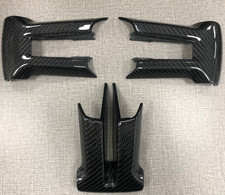Black Real Carbon Fiber Trim Cover Replacement for Ford Mustang GT 2010-2014 picture