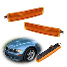 For 1996-2002 BMW Z3 M Coupe Front Corner Side Marker Lights Lamp Housings Amber picture