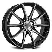 RTX SNARE Wheels 14x6 (38, 4x100, 73.1) Black Rims Set of 4 picture