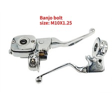 Chrome Brake Clutch Lever Pump Master Cylinder For Harley Softail Deluxe Fat Boy picture
