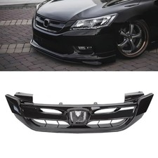 For Honda Accord Sedan 2013-2015 Gloss Black JDM Mod Style Front Grille Grill picture