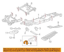 FORD OEM 15-20 F-150 Frame Frame Components-Front Bracket FL3Z17N775H picture