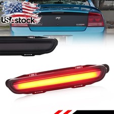 Smoked 3D Red LED Bar 3rd Tail Brake Rear Stop Light For 2006-2010 Dodge Charger picture