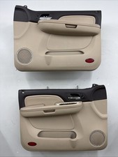 07-09 Cadillac Escalade Set Of Front Interior Power Door Panels OEM Tan/Brown picture