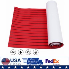 Premium Yacht Sea Deck EVA Foam Flooring Bevel Boat Teak Decking Sheet Mat Red picture