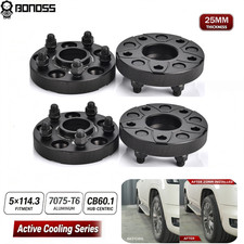 BONOSS 4Pcs For Toyota Prius Camry 23-2026 5x114.3 AL7075-T6 Wheel Spacers 25mm picture