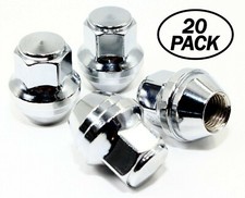 20 14x1.5 21mm Hex Chrome OEM Factory Style Acorn Lug Nuts for Ford Lincoln picture