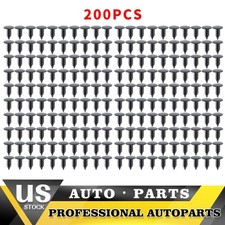 200X Bumper Fastener Clips Auto Car Hole Plastic Rivets Retainer Fender Push Pin picture