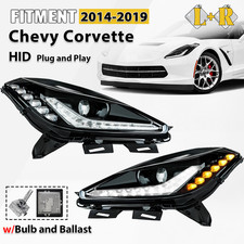 For 2014-2019 Chevy Corvette C7 HID/Xenon Headlight w/Bulb w/Ballast Pair picture