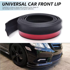 2.5M Car Front Bumper Lip Splitter Body Spoiler Chin Skirt Universal Black picture