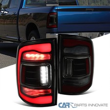 Fits 2009-2018 Dodge Ram 1500 2500 3500 Black/Smoke LED Tail Lights Brake Lamps picture