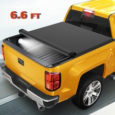 6.5FT/6.6FT Roll-Up Truck Bed Tonneau Cover For 88-07 Chevy Silverado GMC Sierra picture