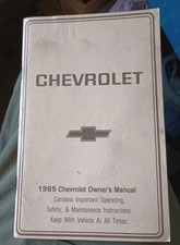 1985 Chevrolet  Original Factory Owner's Manual picture