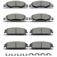 D1194 D1363 8pcs Ceramic Front Rear Brake Pads With Clips Fit For Cadillac...  picture