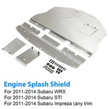 For 11-14 Subaru WRX Impreza Engine Splash Shield Under Tray Skid Plate Aluminum picture