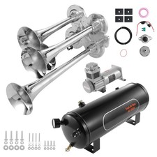 Uimoso 4-Trumpet Air Horn Kit with 160 PSI Compressor and 2.6 Gal Tank picture