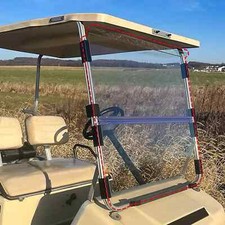 For Club Car DS 1982 1983-2000.5 Clear Golf Cart Windshield Folding Windscreen picture