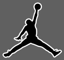 Jumpman VINYL DECAL Sticker Full Color Window Cell Phone Laptop Jump Man Decal picture