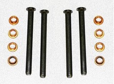 NEW 1965 - 1973 Mustang Door Hinge Repair Rebuild Kit, Pins, Bushings 12 pc set picture
