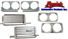 1970 Olds Cutlass Supreme Grille Emblem Headlight Bezel Headlight Housing Set picture