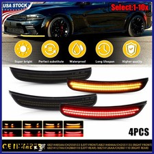 1-10x Amber Red Sequential Scan LED Side Marker Lamp For Dodge Charger 2015-2023 picture