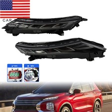 2Pcs L+R LED Turn Signal Light DRL Headlights For 2022-2024 Mitsubishi Outlander picture