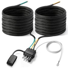 Trailer Wiring Harness 25 Ft 4 Pin Waterproof Trailer Wiring Kit Connector Exten picture