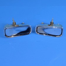 VTG Used OEM GM Corvette Exterior Chrome Door Handles, 1968-82 C3, Pair LH & RH picture