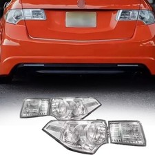 4PCS Crystal Clear Lens Brake Tail Light Turn Signal Cover For TSX CU2/CW2 09-14 picture
