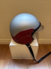 Vintage Vespa Piaggio Dot Soft Touch Scooter Motorcycle Helmet Size Medium picture