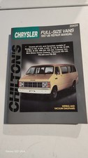 Vintage Chilton's Chrysler Full Size Vans Repair Manual 1967-88 20420 picture